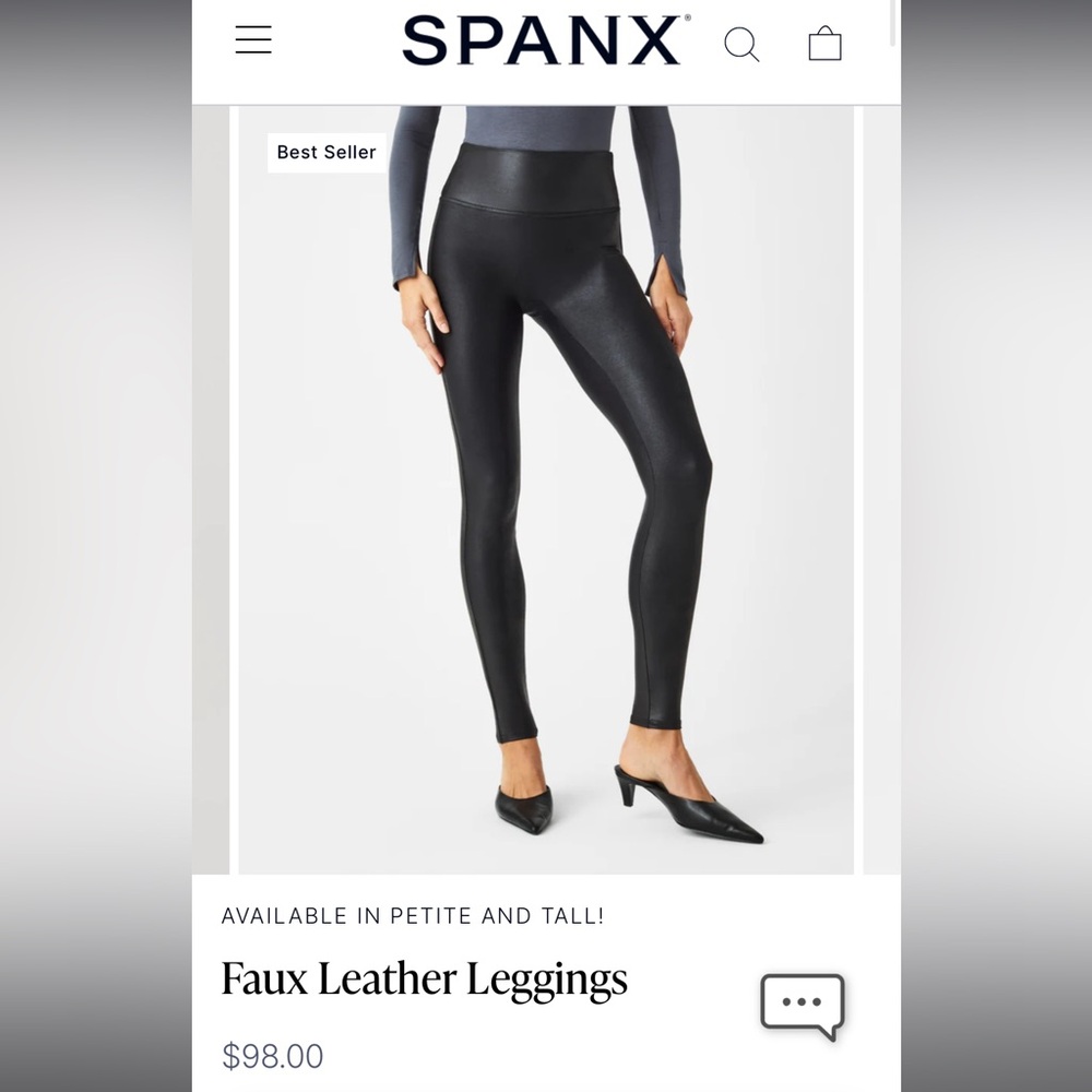Spanx Faux Leather Leggings